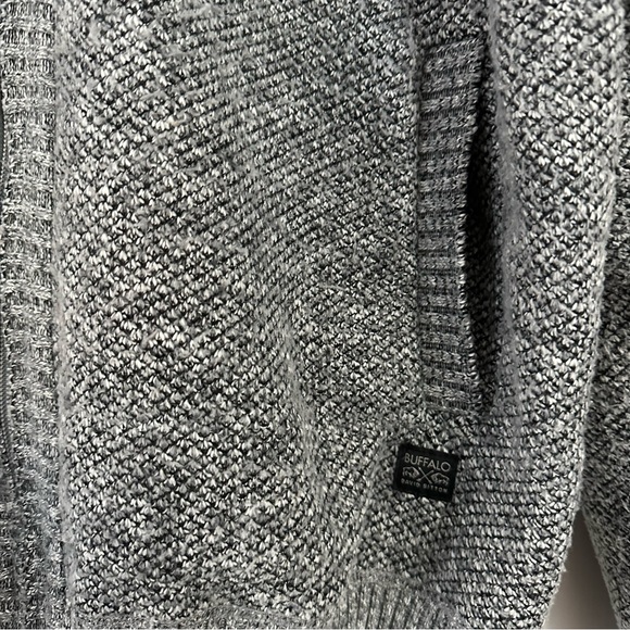 Buffalo David Bitton Gray Men's Full-Zip Knit with Sherpa Lining Size XXL - Picture 8 of 8